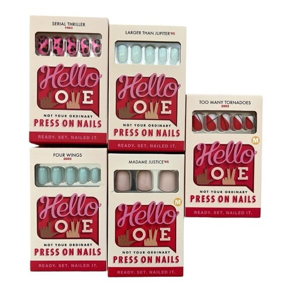 Hello Love Press On Nails Full Sets of 24 NIB - Pick Your Pattern - Picture 1 of 4